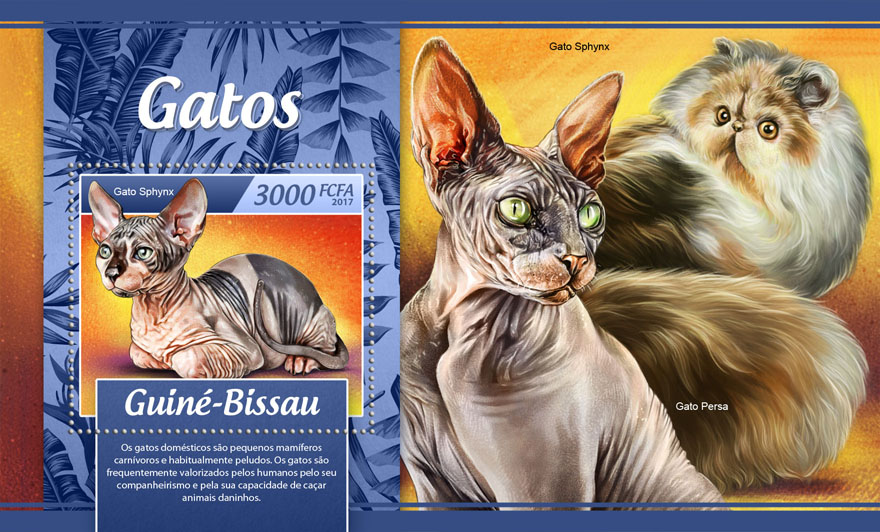 Cats - Issue of Guinée-Bissau postage stamps