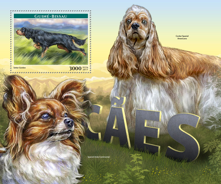 Dogs - Issue of Guinée-Bissau postage stamps