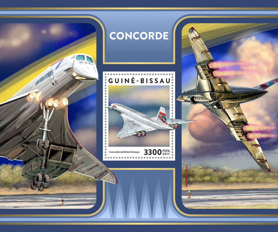Concorde - Issue of Guinée-Bissau postage stamps