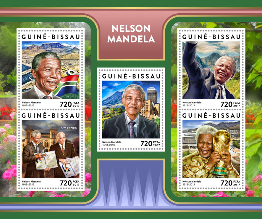Nelson Mandela - Issue of Guinée-Bissau postage stamps