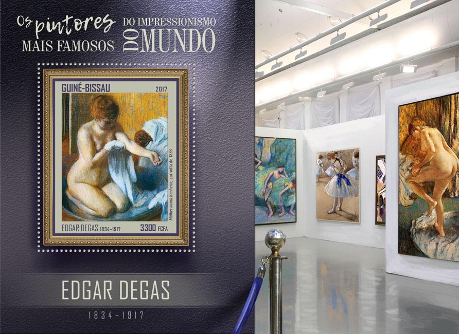 Edgar Degas - Issue of Guinée-Bissau postage stamps