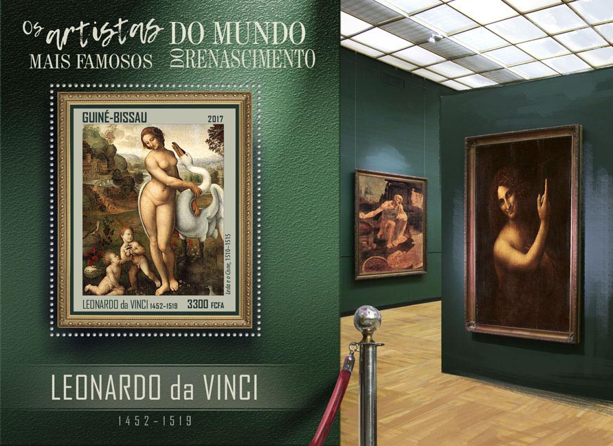Leonardo da Vinci - Issue of Guinée-Bissau postage stamps