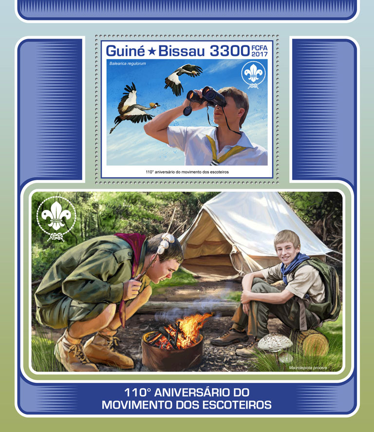 Scouts - Issue of Guinée-Bissau postage stamps
