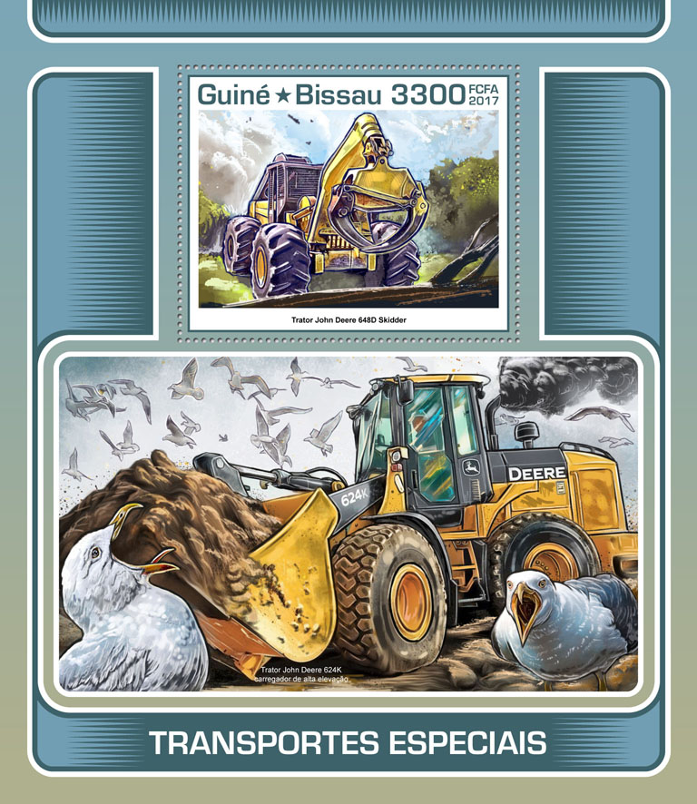 Special transport - Issue of Guinée-Bissau postage stamps