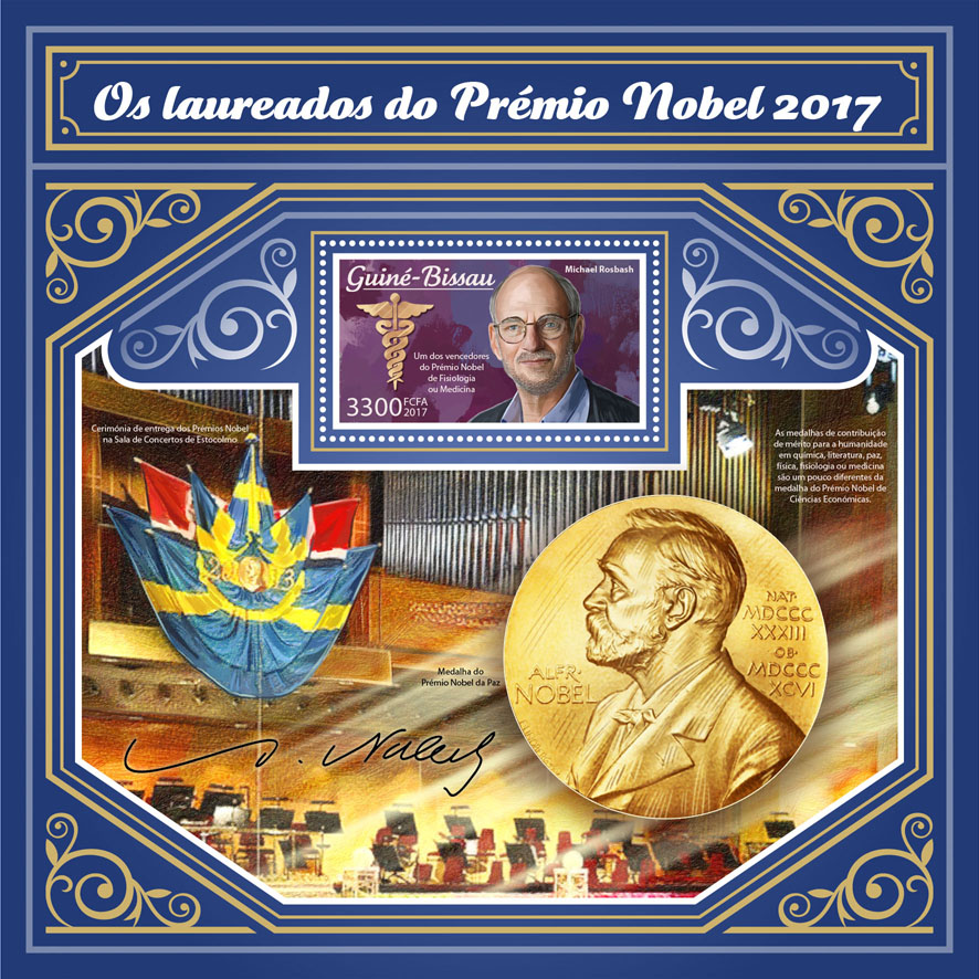 Nobel Prize - Issue of Guinée-Bissau postage stamps