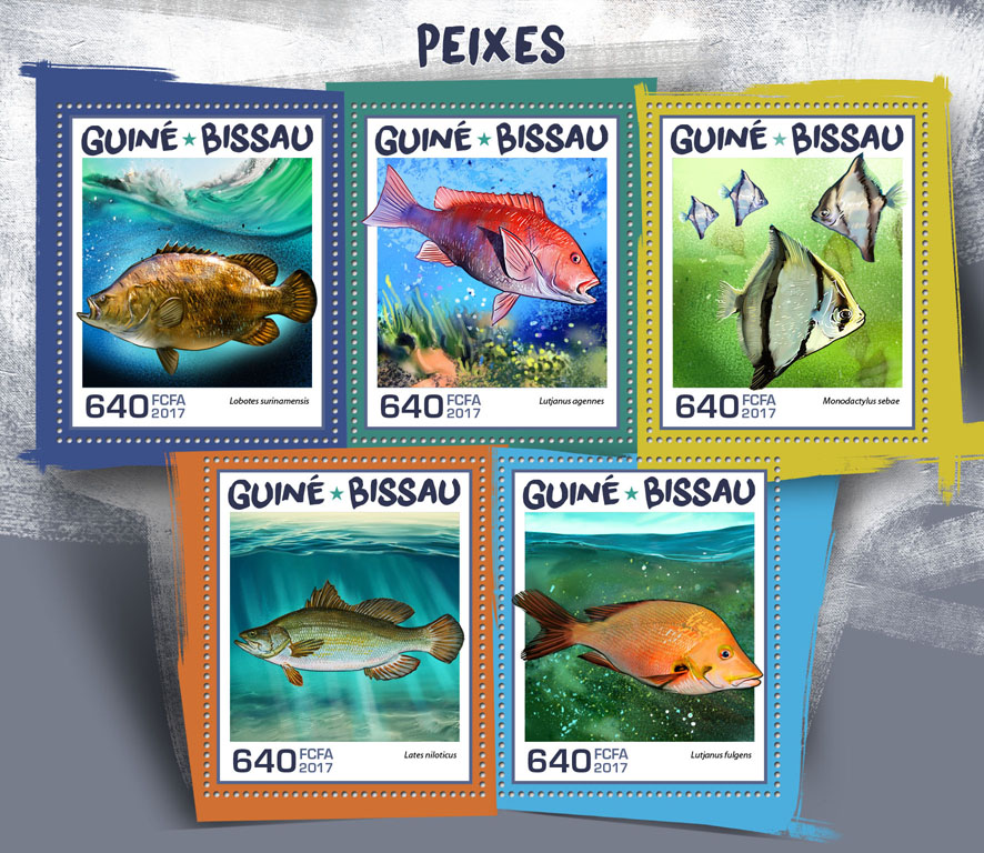 Fishes - Issue of Guinée-Bissau postage stamps