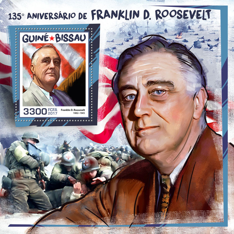 Franklin D. Roosevelt - Issue of Guinée-Bissau postage stamps