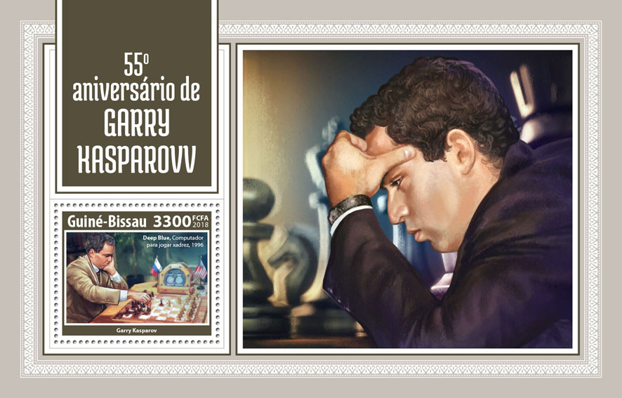 Garry Kasparov - Issue of Guinée-Bissau postage stamps