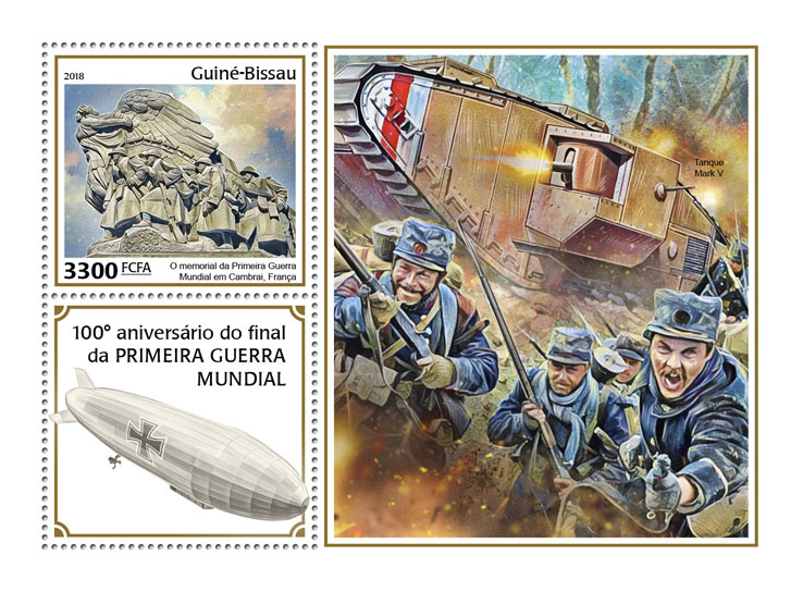 World War I - Issue of Guinée-Bissau postage stamps