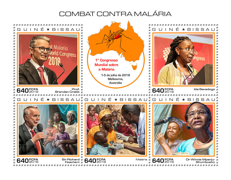 Fight against Malaria - Issue of Guinée-Bissau postage stamps