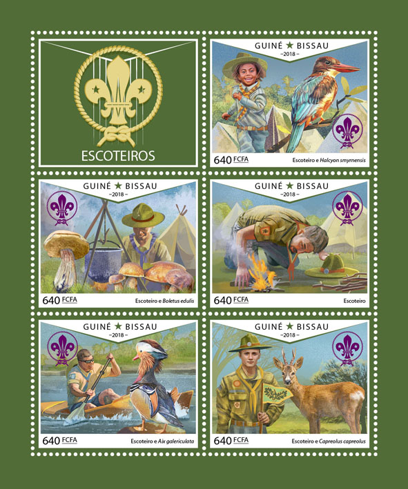 Scouts - Issue of Guinée-Bissau postage stamps