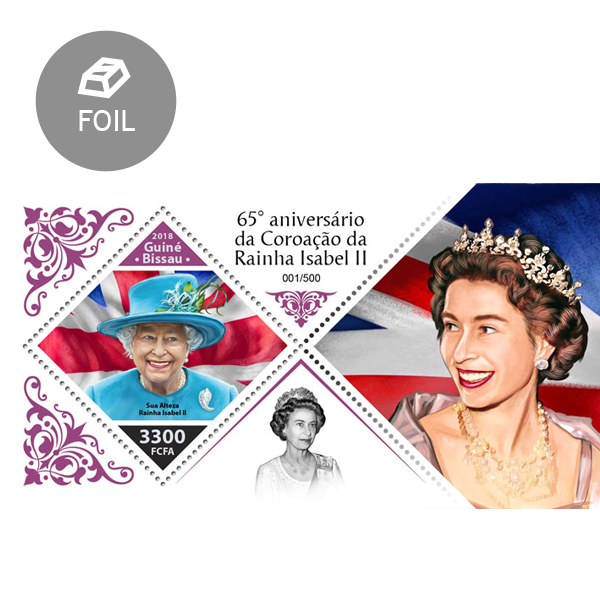Queen Elizabeth II - Issue of Guinée-Bissau postage stamps