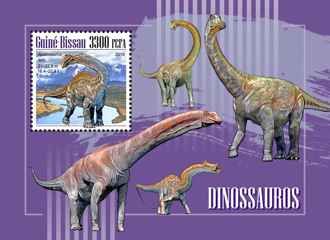Dinosaurs - Issue of Guinée-Bissau postage stamps