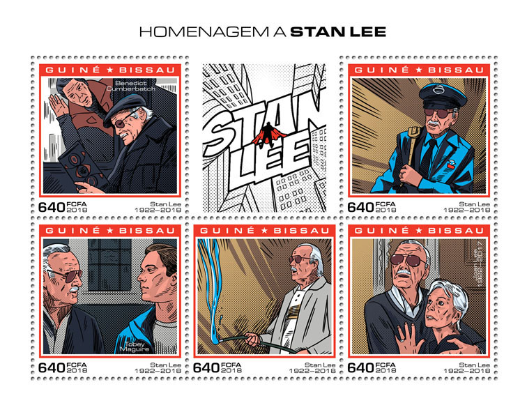 Stan Lee - Issue of Guinée-Bissau postage stamps