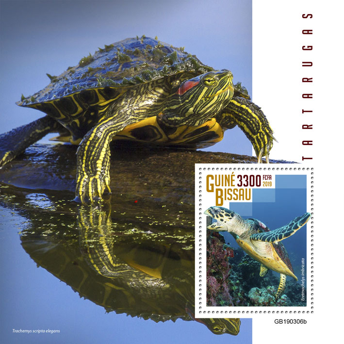 Turtles - Issue of Guinée-Bissau postage stamps