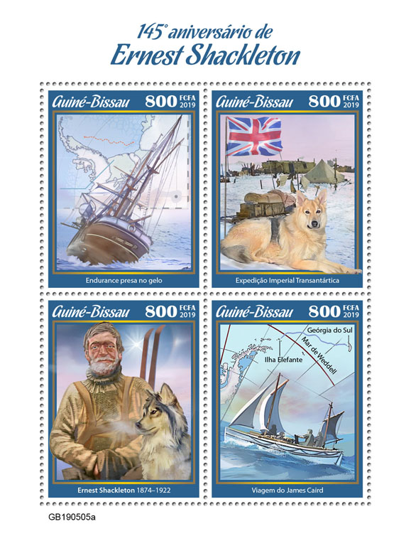 Ernest Shackleton - Issue of Guinée-Bissau postage stamps