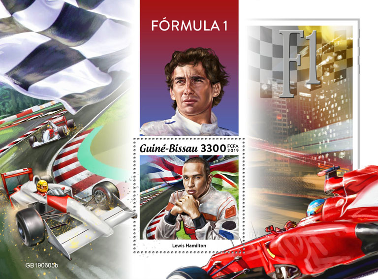 Formula 1 - Issue of Guinée-Bissau postage stamps