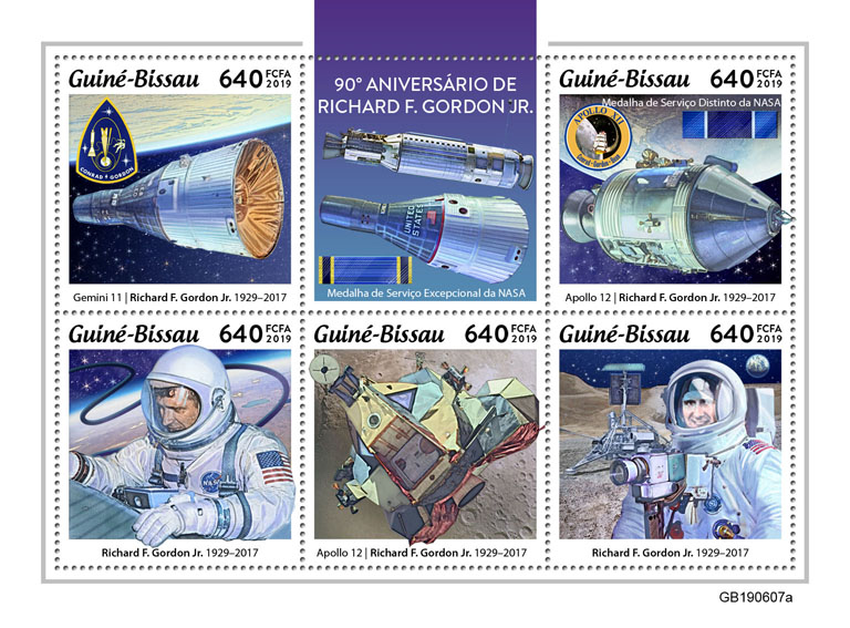 Richard F. Gordon Jr. - Issue of Guinée-Bissau postage stamps