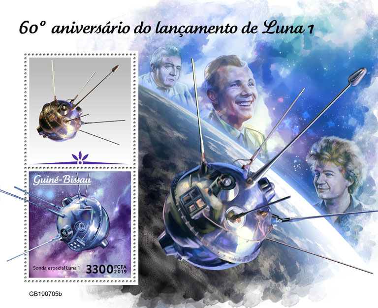Luna 1 - Issue of Guinée-Bissau postage stamps